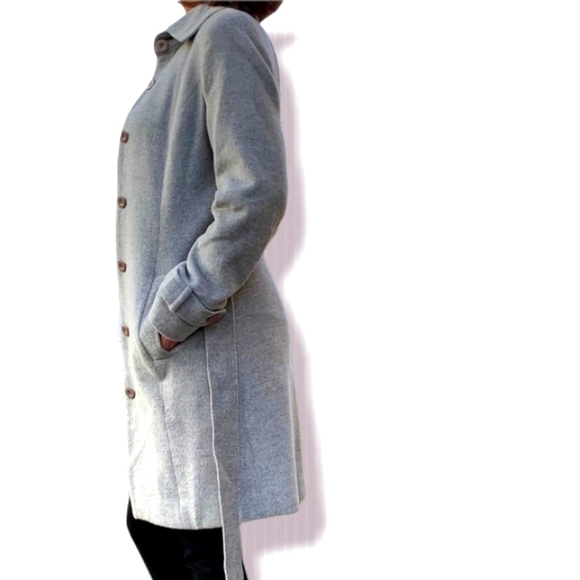 Purify. Gray trench coat. Wool. XS - Picture 3 of 7